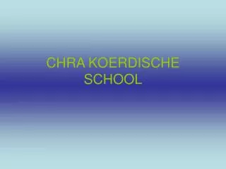 chra koerdische school