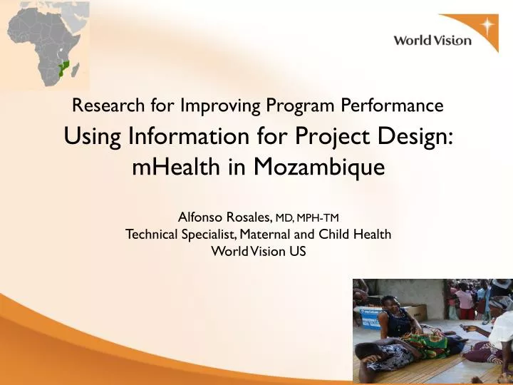 using information for project design mhealth in mozambique