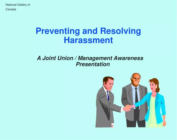 preventing and resolving harassment