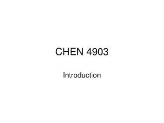 CHEN 4903