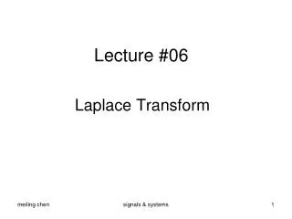 Lecture #06