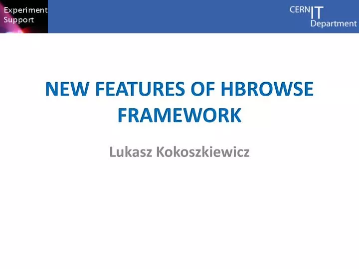 new features of hbrowse framework