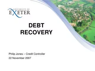 DEBT RECOVERY