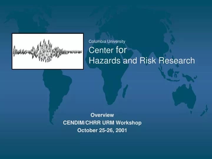 columbia university center for hazards and risk research
