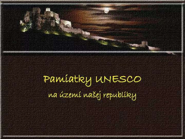 pamiatky unesco