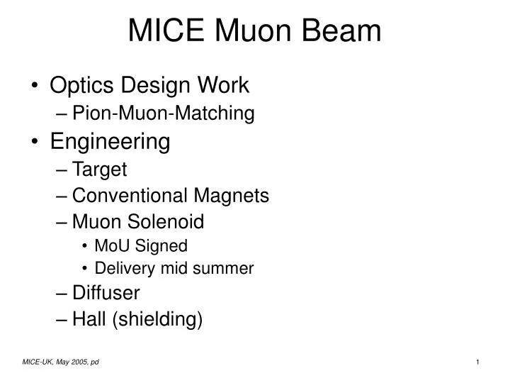 mice muon beam