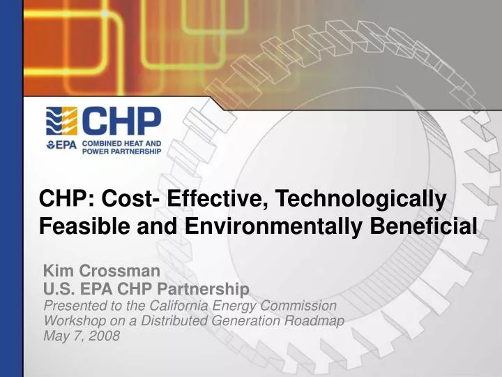 chp cost effective technologically feasible and environmentally beneficial