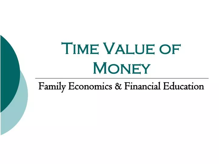 time value of money