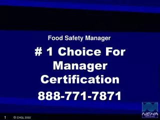 # 1 Choice For Manager Certification 888-771-7871