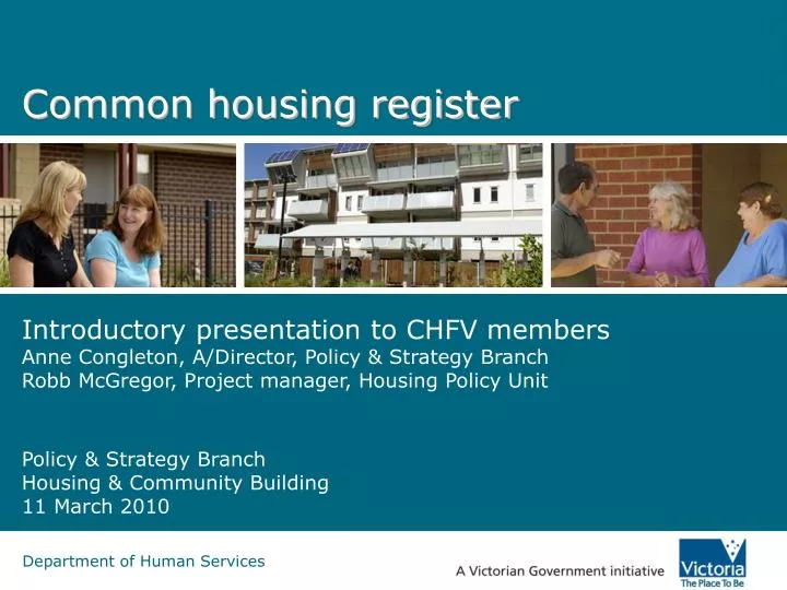 common housing register