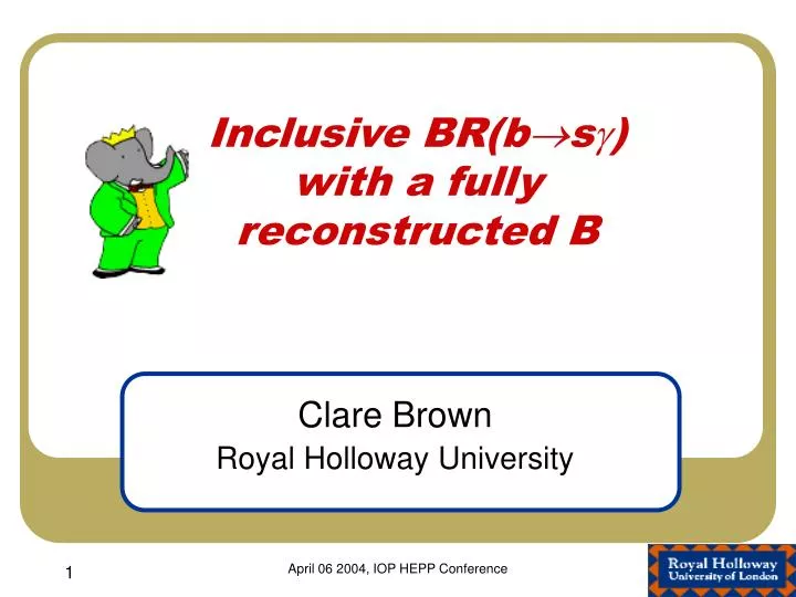 inclusive br b s with a fully reconstructed b