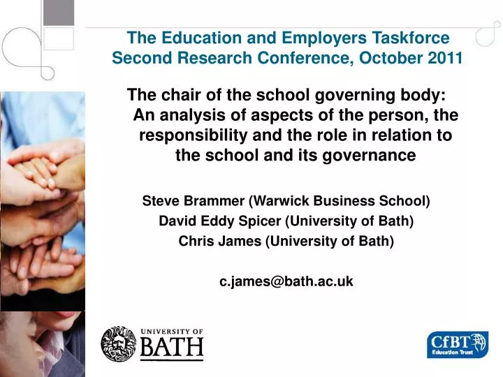 the education and employers taskforce second research conference october 2011