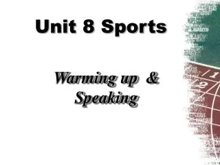 Unit 8 Sports
