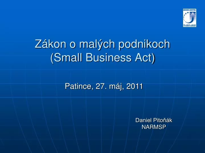 z kon o mal ch podnikoch small business act