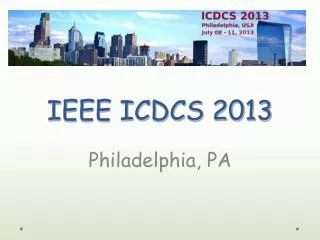 IEEE ICDCS 2013