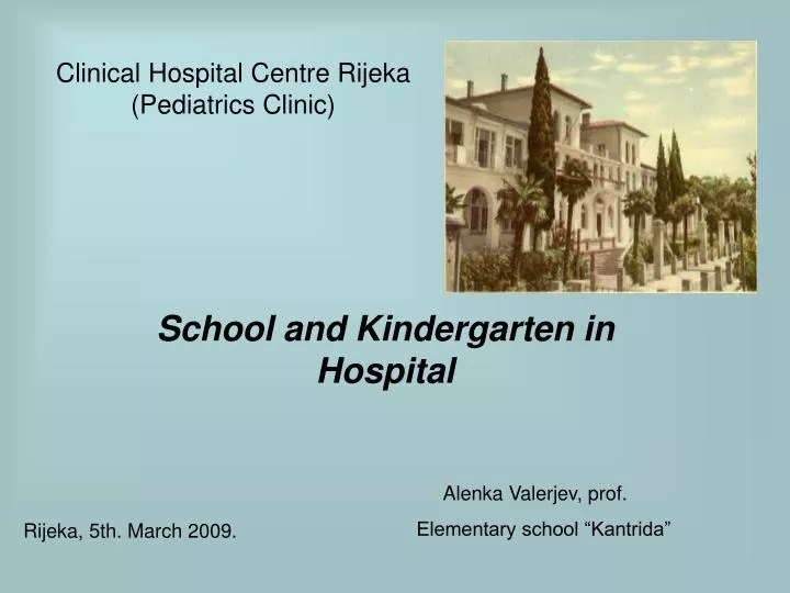 clinical hospital centre rijeka pediatrics clinic