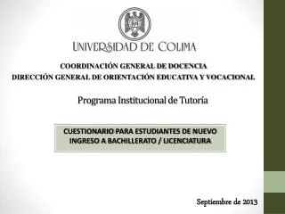 programa institucional de tutor a