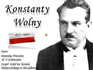 konstanty wolny