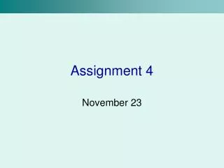 assignment 4