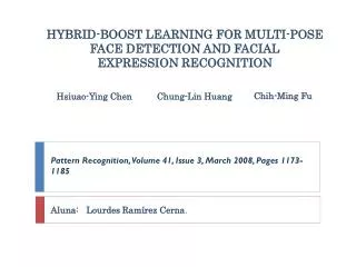 HYBRID-BOOST LEARNING FOR MULTI-POSE FACE DETECTION AND FACIAL EXPRESSION RECOGNITION