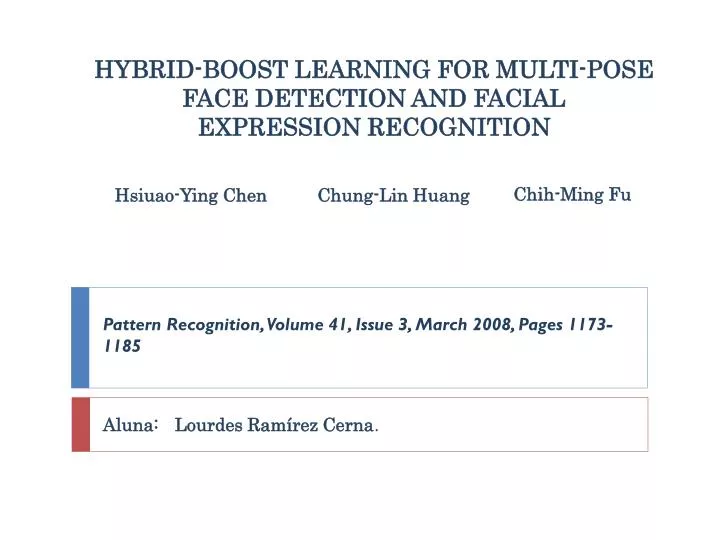 hybrid boost learning for multi pose face detection and facial expression recognition