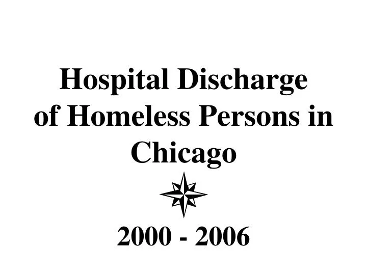 hospital discharge of homeless persons in chicago