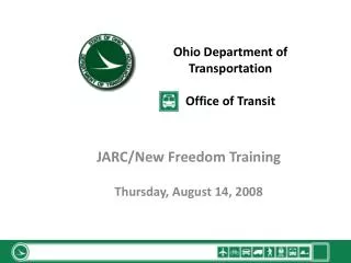 Ohio Department of Transportation Office of Transit