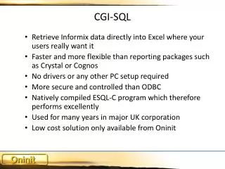 CGI-SQL