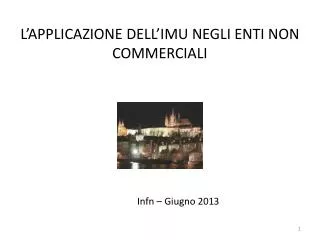 l applicazione dell imu negli enti non commerciali