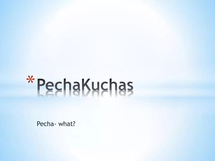 pechakuchas