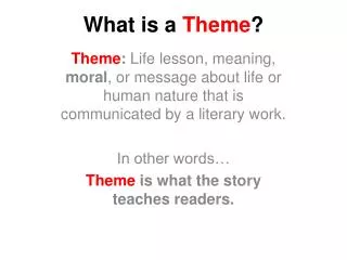 What is a Theme ?