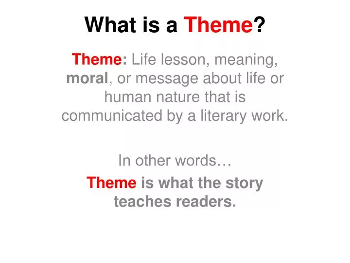 what is a theme