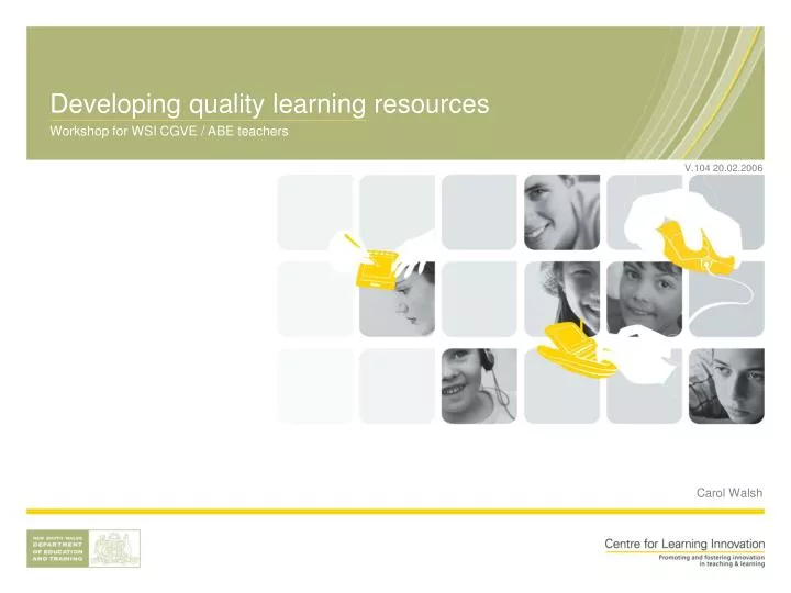 developing quality learning resources