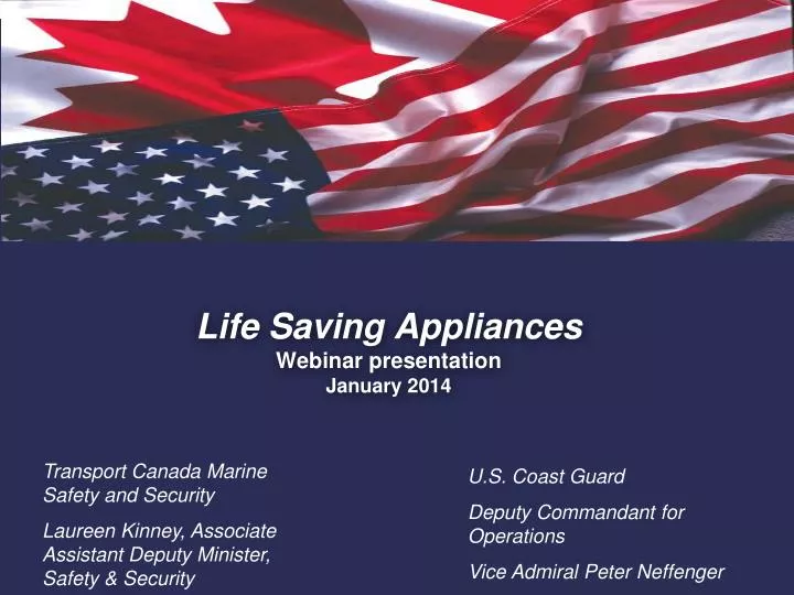 life saving appliances webinar presentation january 2014