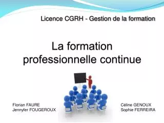 la formation professionnelle continue
