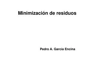 minimizaci n de residuos