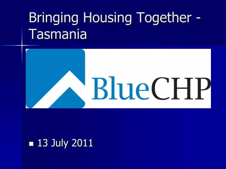 bringing housing together tasmania
