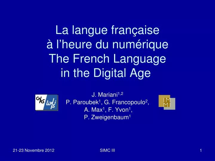 la langue fran aise l heure du num rique the french language in the digital age