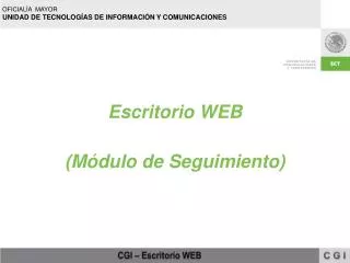 escritorio web