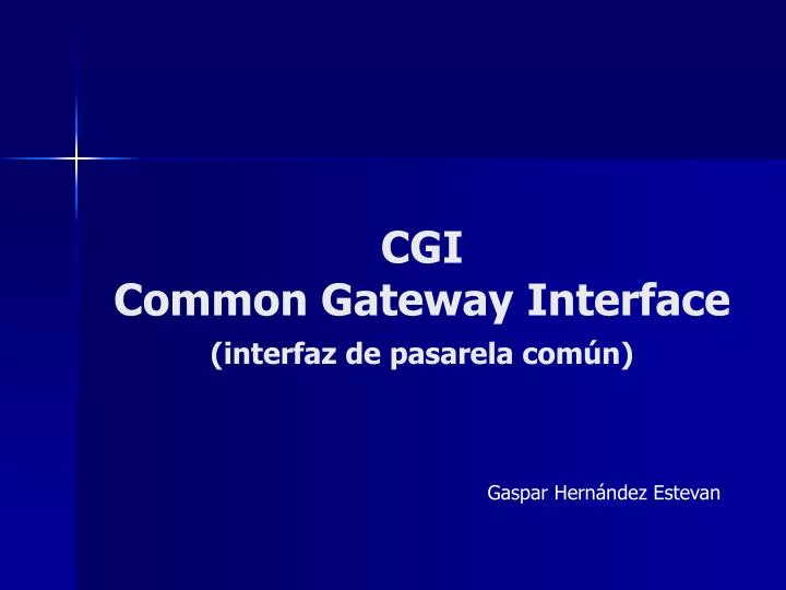 cgi common gateway interface interfaz de pasarela com n