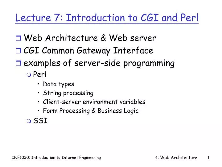 lecture 7 introduction to cgi and perl