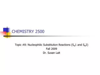 CHEMISTRY 2500