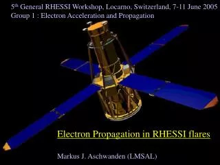 Electron Propagation in RHESSI flares