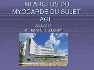 infarctus du myocarde du sujet age