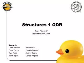 Structures 1 QDR