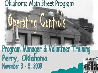 Oklahoma Main Street Program