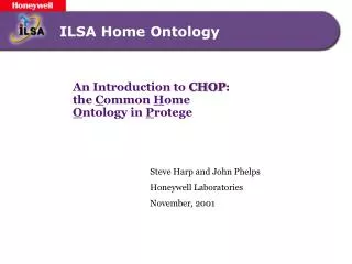 ILSA Home Ontology