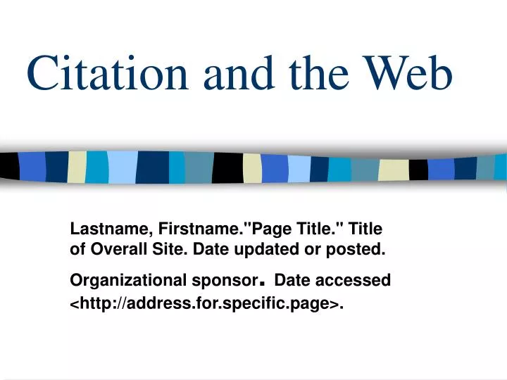citation and the web
