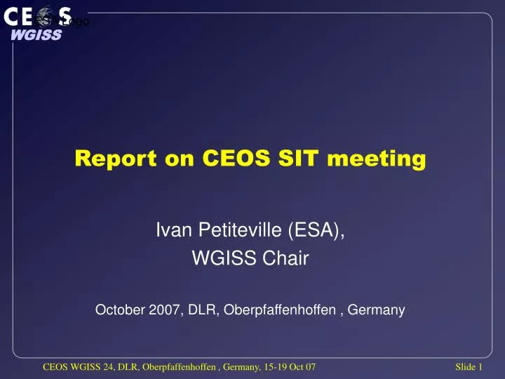 report on ceos sit meeting