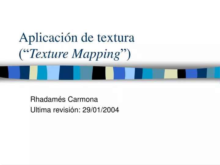 aplicaci n de textura texture mapping